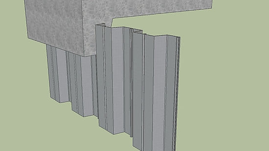 塑鋼板樁模型1